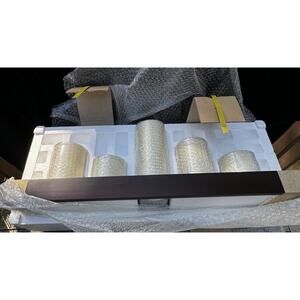 Bethlehem Lighting 28"L Wood Tray with 5 Candles Brand New In Box! Battery Op